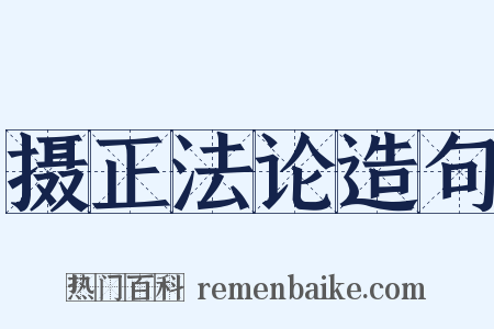 摄正法论造句是什么意思的图片